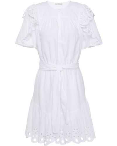 Bílé mini šaty bavlněné Joie