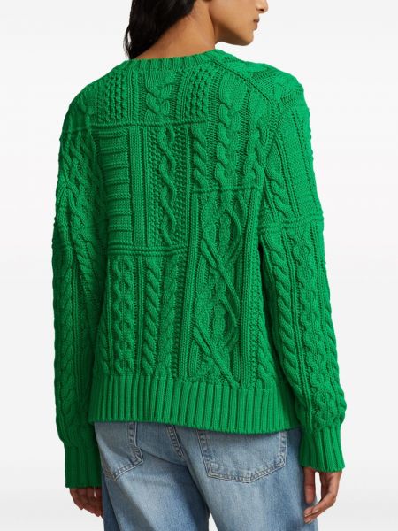 Pullover con stampa Polo Ralph Lauren verde