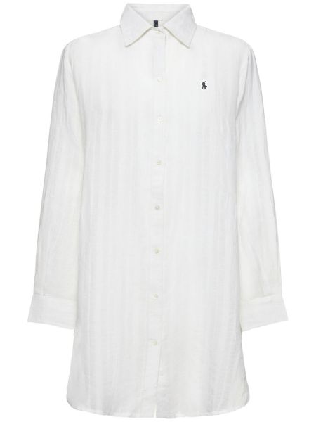 Bavlněná lněná košile Polo Ralph Lauren