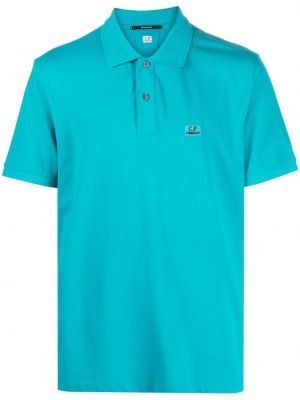 Siuvinėtas polo marškinėliai C.p. Company mėlyna
