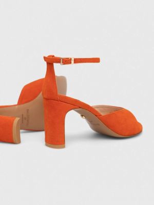 Semišové sandály Baldowski oranžové
