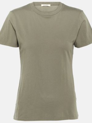 Camiseta de algodón de tela jersey Nili Lotan verde