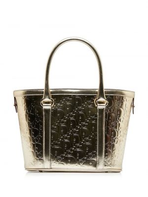 Nákupná taška Christian Dior zlatá