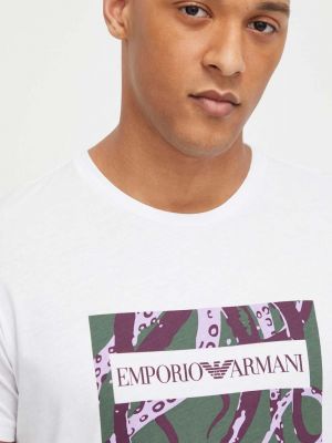 Pamučna majica Emporio Armani Underwear bijela
