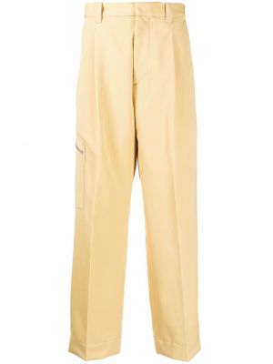 Pantalon droit plissé Oamc jaune