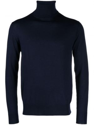 Sweter wełniany Cruciani niebieski