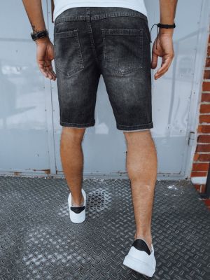 Pantaloni scurți din denim Dstreet negru