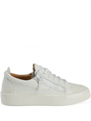 Læder sneakers Giuseppe Zanotti hvid