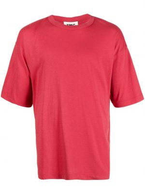 Памучна тениска Ymc червено