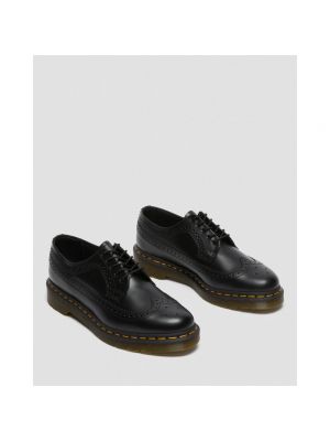 Zapatos brogues de cuero Dr. Martens negro