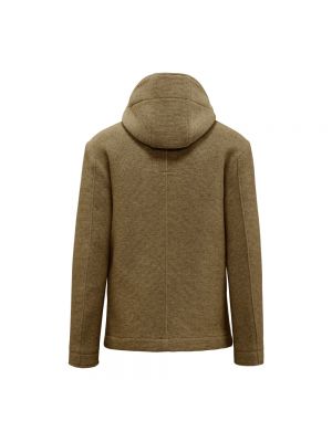 Abrigo de lana con capucha Bomboogie marrón