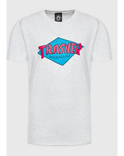 Priliehavé tričko Thrasher sivá