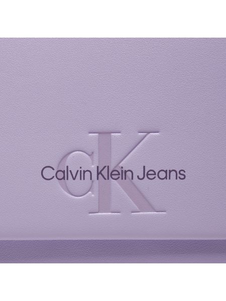 Чанта през рамо Calvin Klein Jeans виолетово