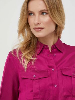 Ленена риза Lauren Ralph Lauren розово