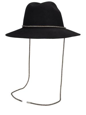 Plstěný čepice Borsalino černý