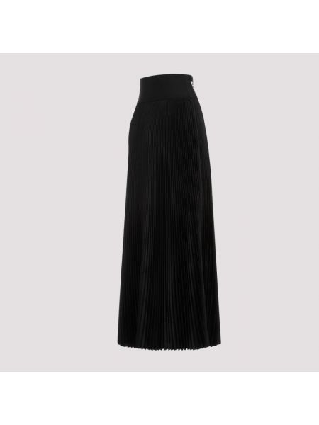 Falda larga plisada Balenciaga negro