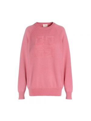 Sweter z kaszmiru Givenchy różowy