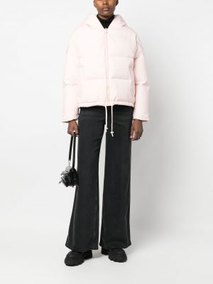 Péřová bunda Yves Salomon růžová