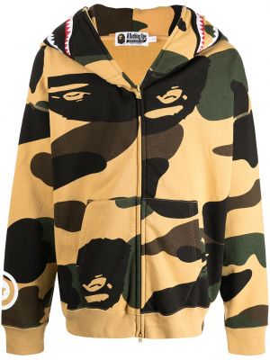 Kamuflere trykt hettegenser A Bathing Ape® brun