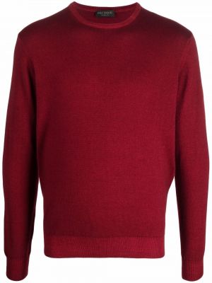 Džemper s okruglim izrezom Dell'oglio crvena