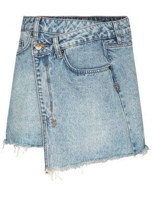 Asymetrická džínsová sukňa Ksubi modrá