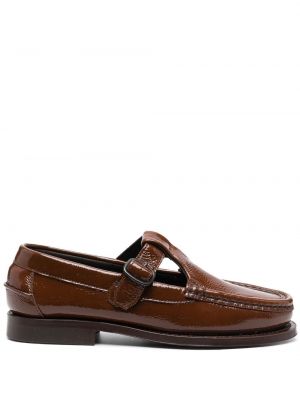 Skinn loafers med spenne Hereu brun