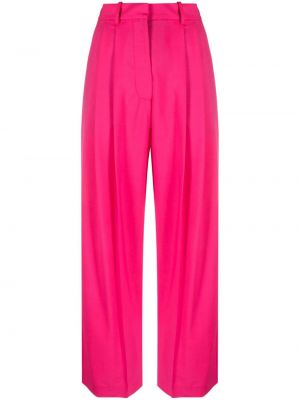 Plisované rovné kalhoty Alysi růžové