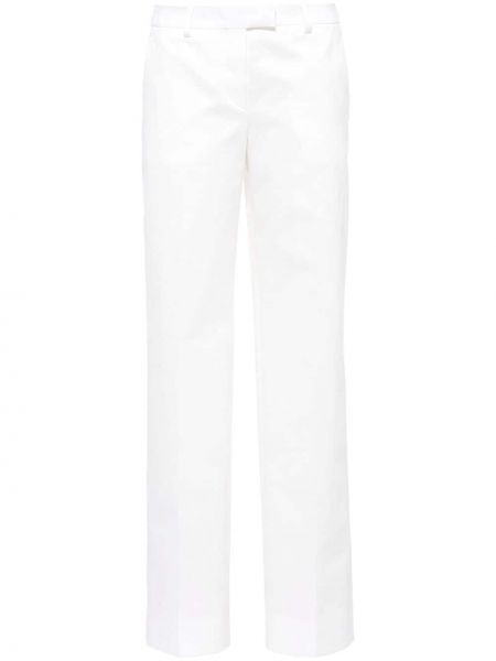 Ravne hlače Miu Miu bela