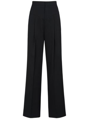 Vlnené nohavice Isabel Marant čierna