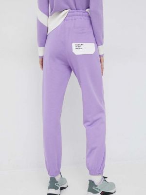 Pantaloni sport din bumbac United Colors Of Benetton violet