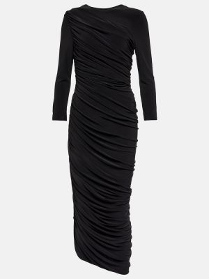 Sukienka długa z dżerseju Norma Kamali czarna