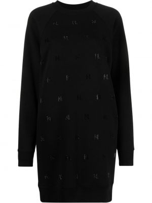 Svetrové šaty Karl Lagerfeld černé