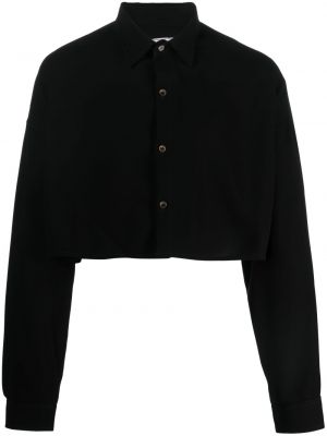Košeľa s výšivkou Société Anonyme čierna