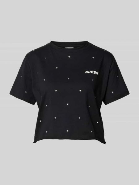 Koszulka bawełniana Guess Activewear czarna