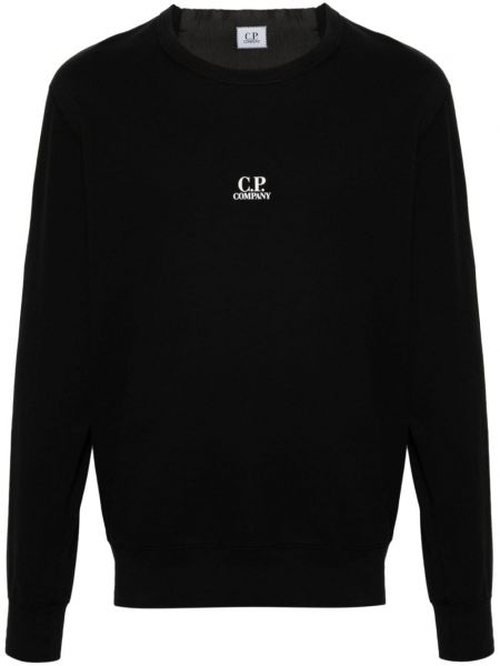 Sweatshirt aus baumwoll mit print C.p. Company schwarz