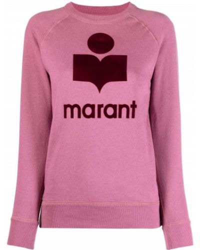 Jersey con estampado de tela jersey Isabel Marant étoile rosa