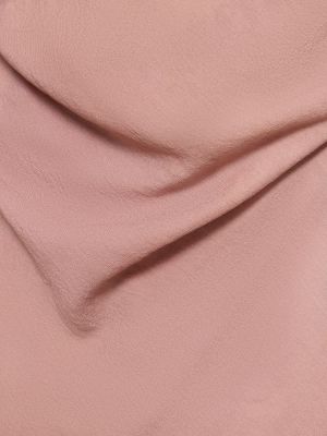 Krepové mini šaty Acne Studios růžové