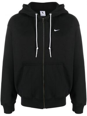 Kapučdžemperis ar rāvējslēdzēju Nike melns