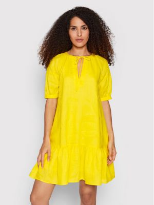 Φόρεμα Max&co κίτρινο