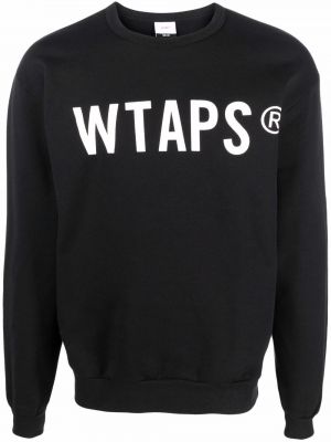 Trykt sweatshirt Wtaps svart