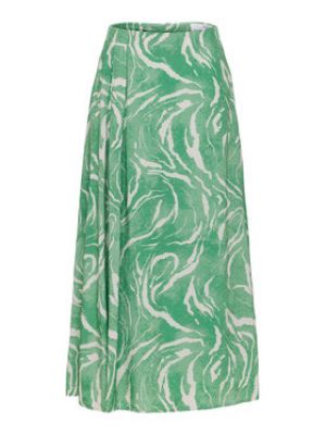 Priliehavá dlhá sukňa Selected Femme zelená