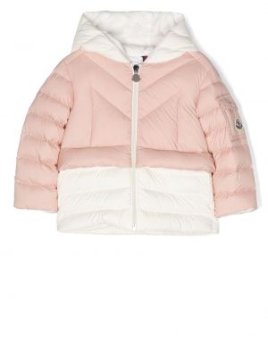 Quiltad jacka för tjejer Moncler Enfant rosa