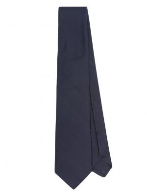 Копринена вратовръзка Kiton синьо