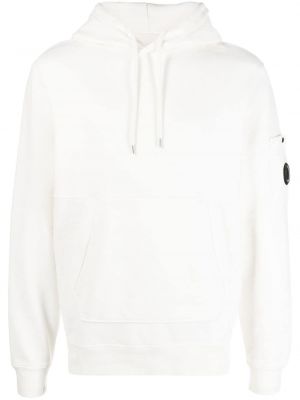 Hoodie en coton C.p. Company blanc