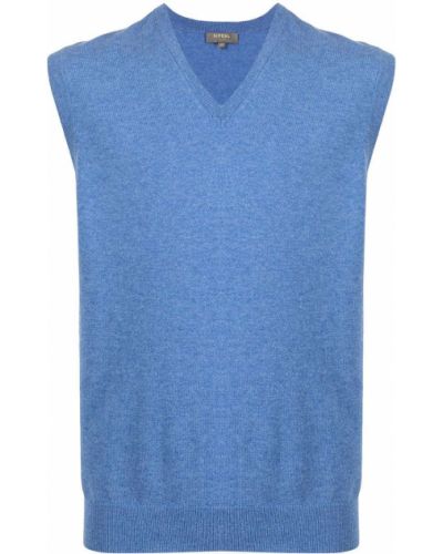Kašmírový pulovr N.peal modrý