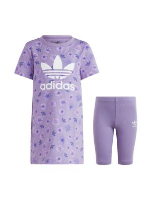Piżama Adidas fioletowa
