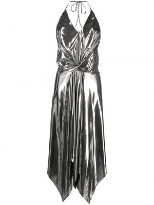 Sukienka koktajlowa asymetryczna Alexandre Vauthier srebrna