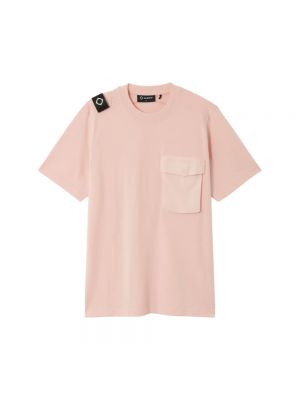 Różowa koszulka z kieszeniami Ma.strum