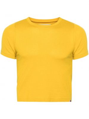 Tricou din cașmir Extreme Cashmere galben