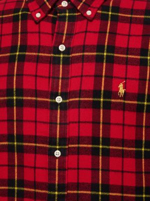 Фланелена риза Polo Ralph Lauren червено
